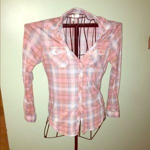 Long sleeved flannel shirt